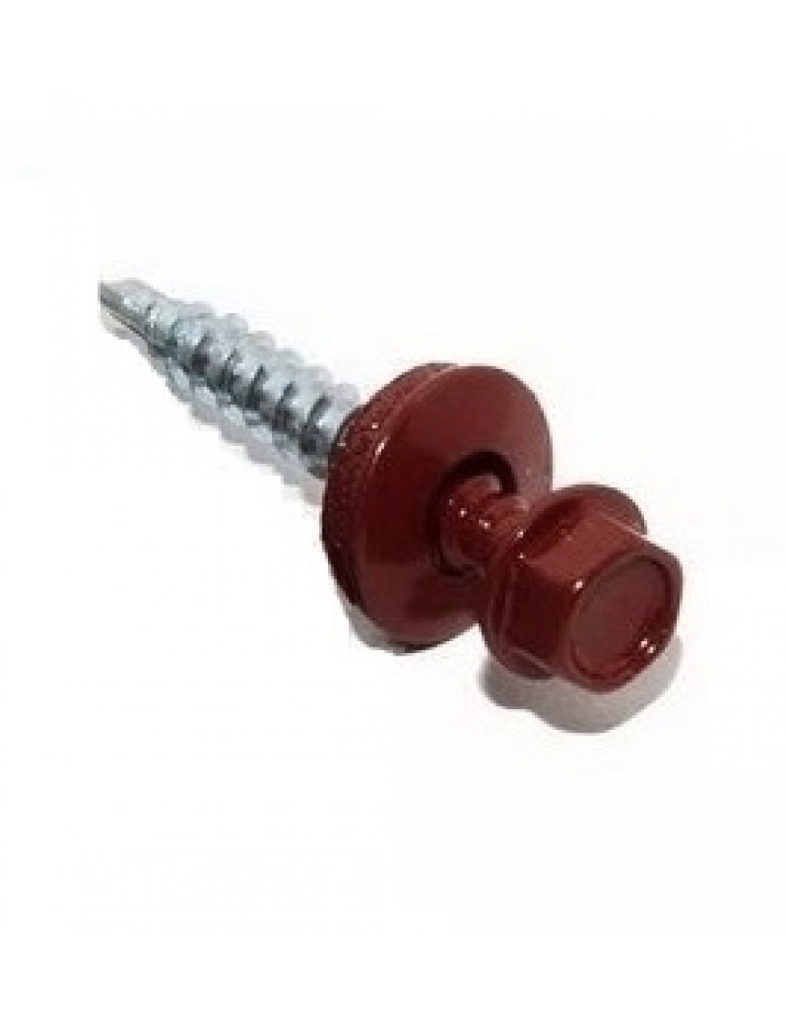 Саморез кровельный 5.5х25 RAL3011 по металлу